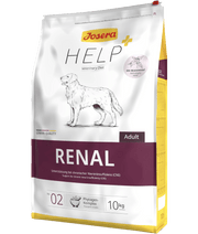 Josera Help Renal 10kg gluten-free kidney support dog food for adult dogs with chronic renal insufficiency.