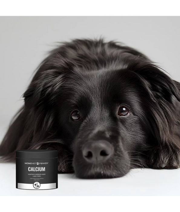 JM Sante - Monovet Power Calcium Powder Supplement for Bone & Teeth Support, Dogs & Cats - 250 g