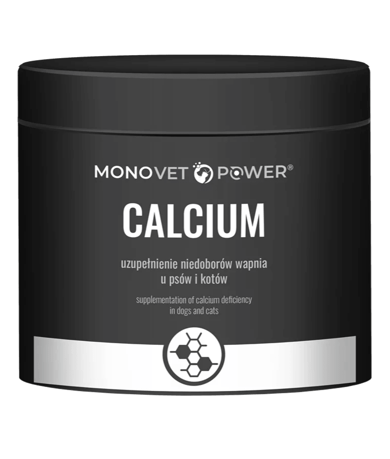 JM Sante - Monovet Power Calcium Powder Supplement for Bone & Teeth Support, Dogs & Cats - 250 g