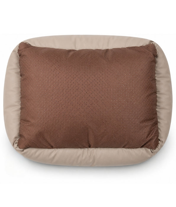 King Queen - Plush Orthopedic Rectangular Dog & Cat Bed – Washable, Soft Cushion - Small - Medium