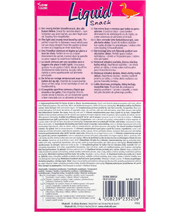 Vitakraft liquid snack duck treat packaging back with nutritional information and usage instructions.