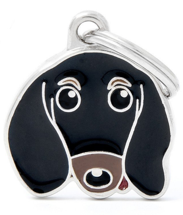 ID Tag - Dachshund Black & Tan