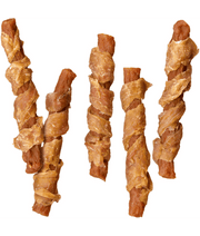 Vitakraft Pure Chicken veggie dog training treats, natural chicken and carrot sticks for adult dogs.