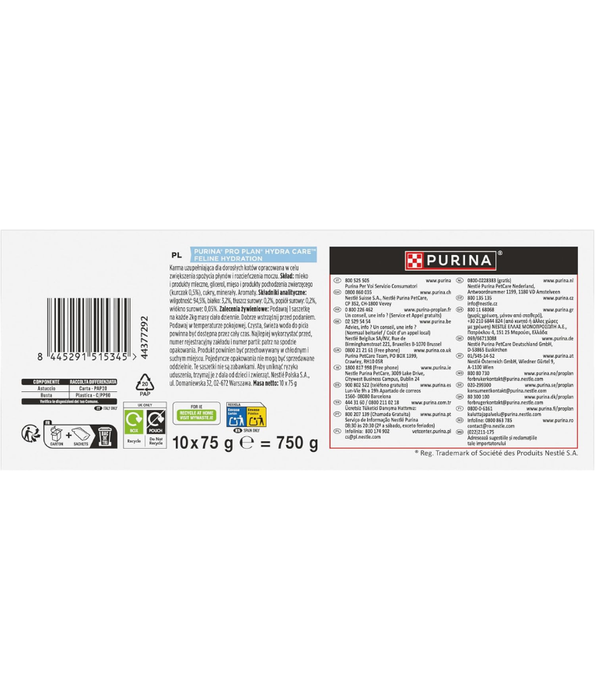 Purina - Pro Plan, Hydra Care, Chicken Flavored Feline Hydration Supplement - 75g