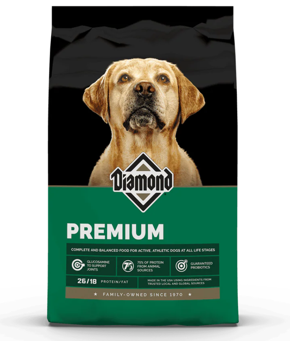 Diamond - Premium Adult Dry Dog Food, With Chicken - 2.72kg, 18kg