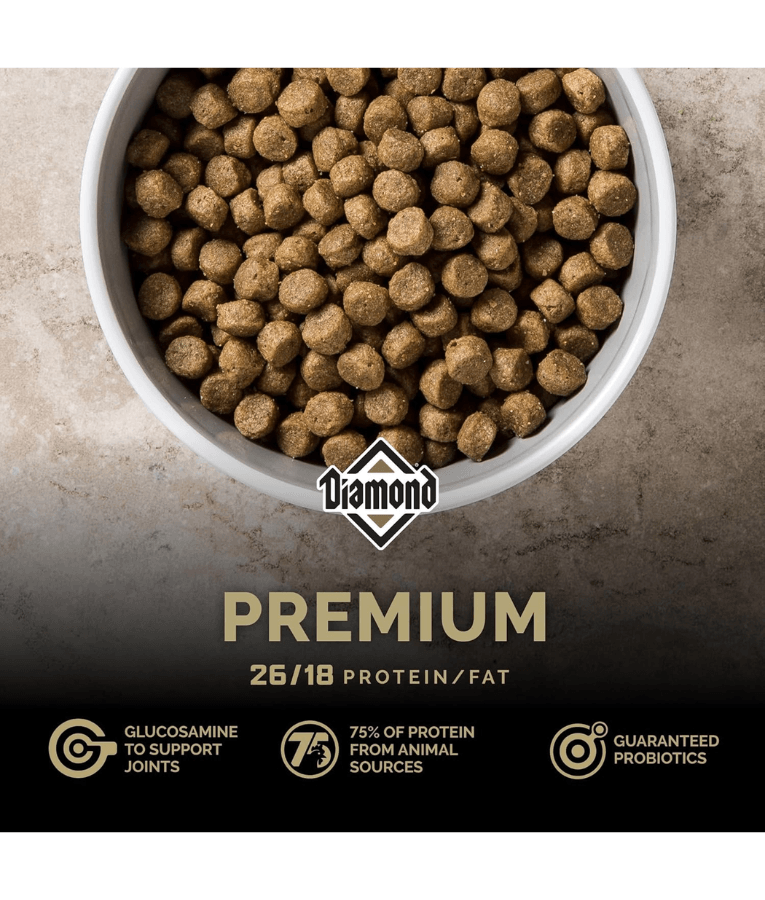 Diamond - Premium Adult Dry Dog Food, With Chicken - 2.72kg, 18kg