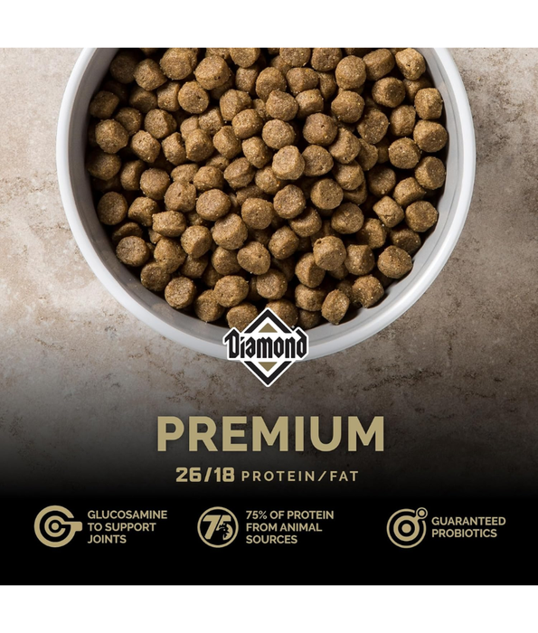 Diamond - Premium Adult Dry Dog Food, With Chicken - 2.72kg, 18kg