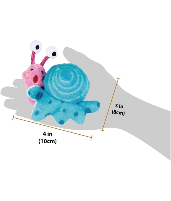 Gigwi - Shining Friends Snail with activated LED light & Catnip inside