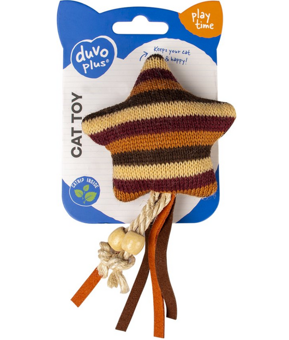 Duvo Knitted Star With Catnip