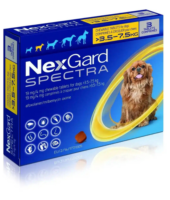 Nexgard Spectra - 3.5kg-7.5kg