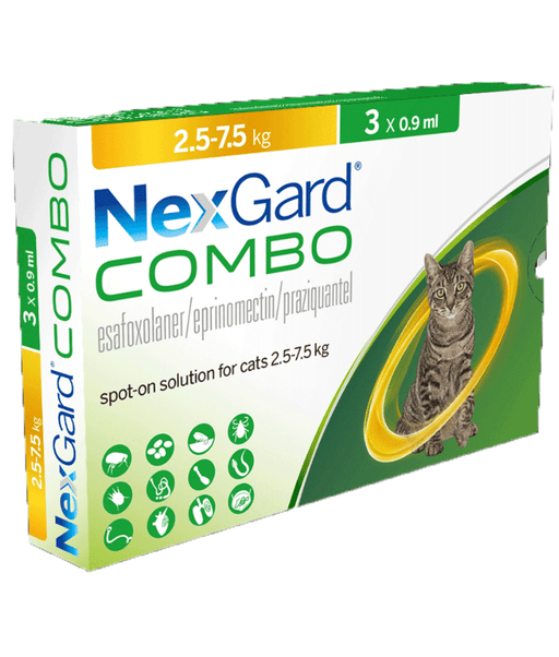 Nexgard Combo Spot On For Cats 2.5-7.5 kg (Sold per Pipette)