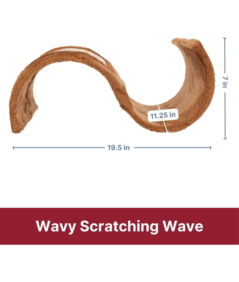Trixie - Scratching Wave Wavy L50xW29xH18