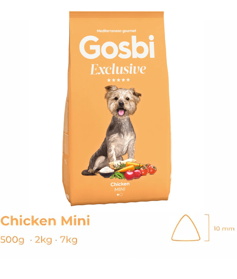 Gosbi - Exclusive, Hypoallergenic Chicken Adult Dry Dog Food For Mini and Small Breeds 2kg-7kg