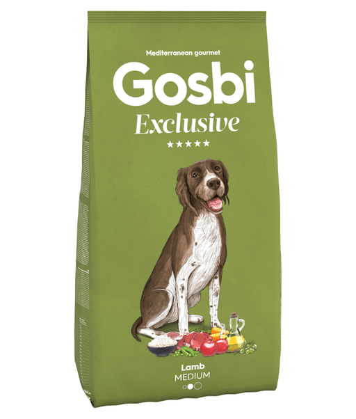 Gosbi - Exclusive, Hypoallergenic Lamb Adult Dry Dog Food For Medium Breeds 3kg-12kg