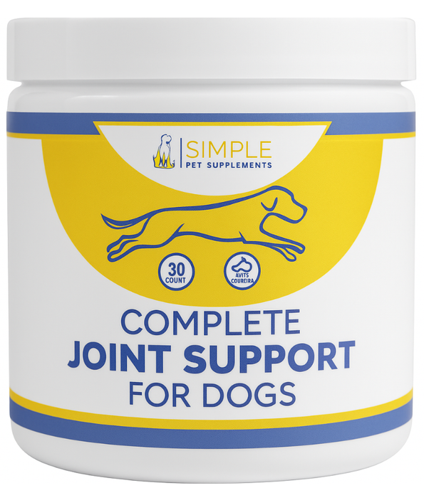 Simple Pet Supplements - Complete Joint Support Soft Chews for Dogs - 30 Pieces