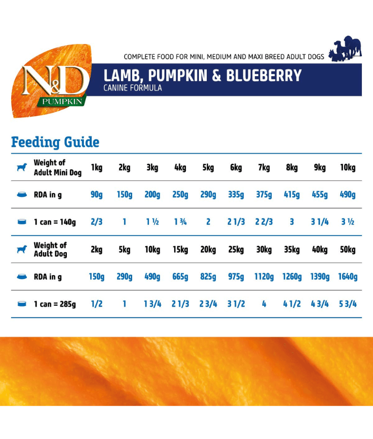 Farmina - N&D Pumpkin, Lamb, and Blueberry Adult Dog Wet Food In Gravy 285g - For Immunity Support