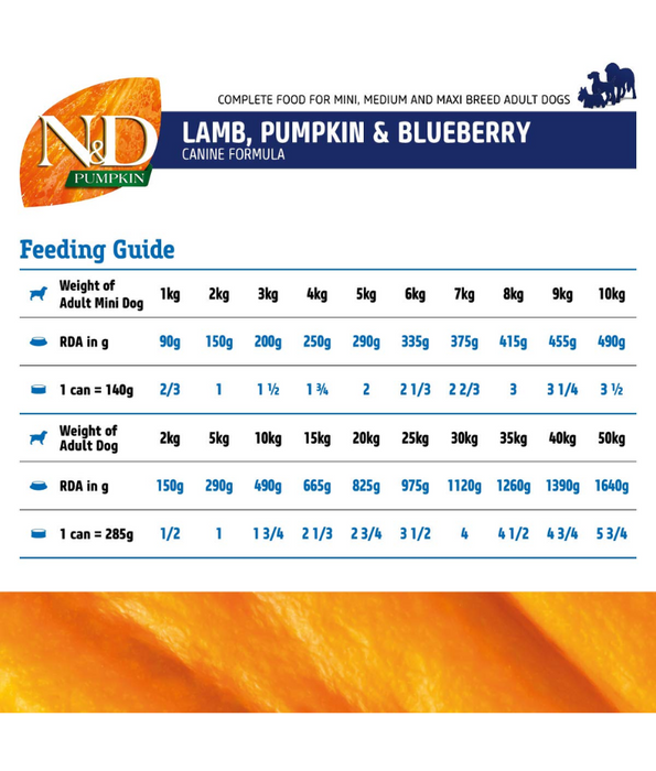 Farmina - N&D Pumpkin, Lamb, and Blueberry Adult Dog Wet Food In Gravy 285g - For Immunity Support