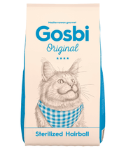 Gosbi - Original, Chicken and Rice Adult Dry Cat Food – Sterilized, Hairball Control 1kg-7kg