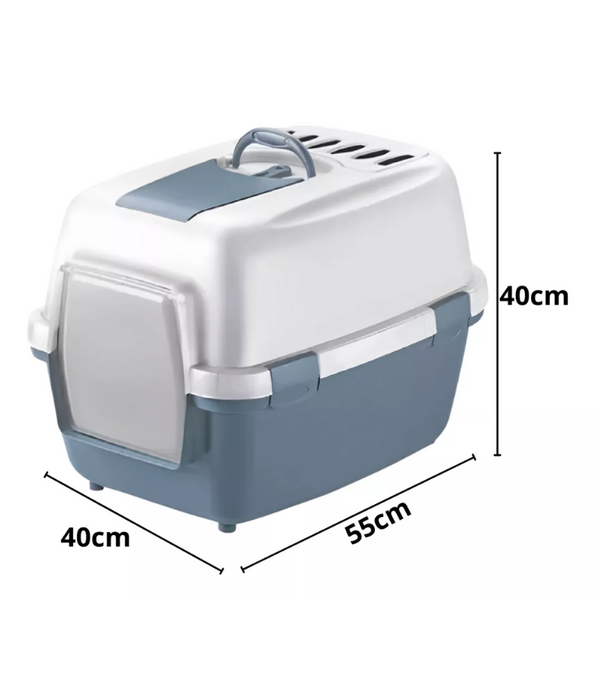 Stefanplast - Wiva Cat - Steel Blue 55x40x40h cm