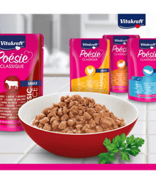 Vitakraft - Poésie Classique, Adult Wet Cat Food Multipack, In Gravy - 12 Pouches x 85g