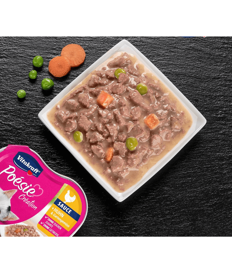 Vitakraft - Poesie Creation, Adult Wet Cat Food With Chicken In Gravy - 85g