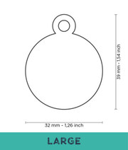 ID Tag - Basic Aluminum Circle