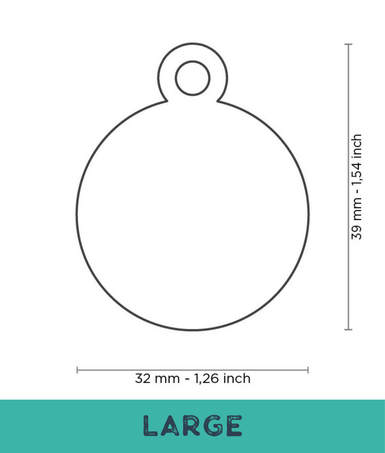 ID Tag - Basic Aluminum Circle