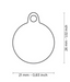 ID Tag - Grey Circle