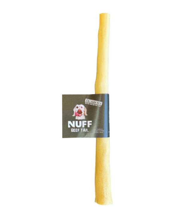 Nuff -  Beef Tail - Crunchy, High In Collagen, Eco-Friendly Dental Chew - 30cm