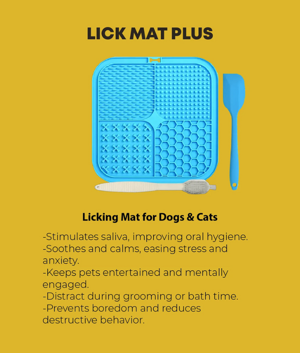 Nuff Licking Mat Plus for Dogs and Cats