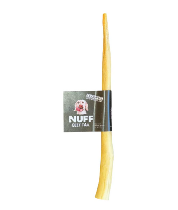 Nuff -  Beef Tail - Crunchy, High In Collagen, Eco-Friendly Dental Chew - 30cm