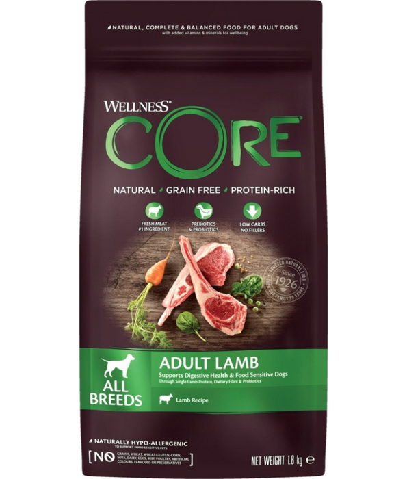 Wellness Core Adult Lamb All Breed 1.8kg-10kg