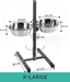 Duvo Duvo - Twin Feeder H-Stand + Bowls