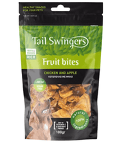 Tail Swingers - Fruit Bites Chicken and Apples - Fat Burning Support Treats - 100g