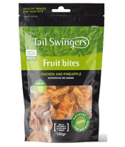 Tail Swingers - Fruit Bites Chicken and Pineapple - Feces Eating Prevention Treats - 100g