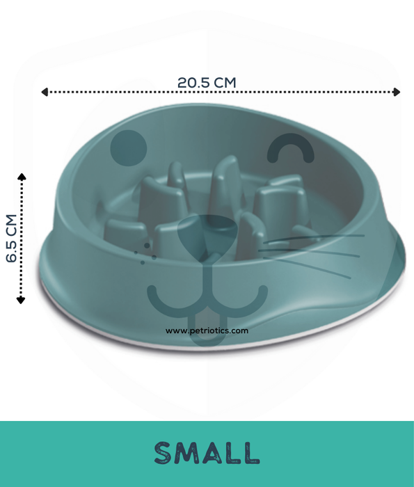 Stefanplast Chic Bowl Slow Feeder English Green