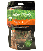 Tail Swingers - Sweet Life Chicken and Spinach Juice - Metabolism Support Treats - 100g