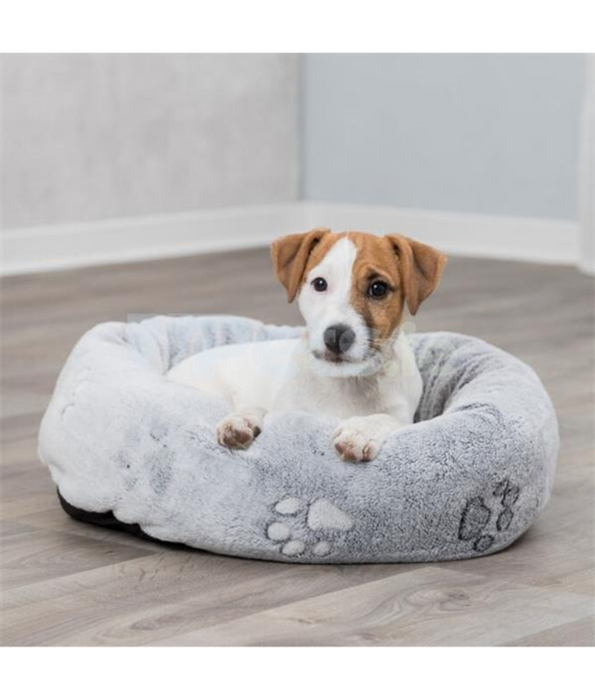 Trixie - Nando Round Bed Cuddly Place - Light Grey - 50x40cm