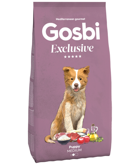 Gosbi - Exclusive, Hypoallergenic Chicken Puppy Dry Dog Food For Medium Breeds 3kg-12kg