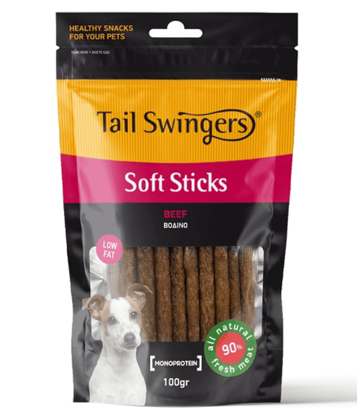 Tail Swingers - Soft Snacks Beef - Muscle Building Support Treats - 100g
