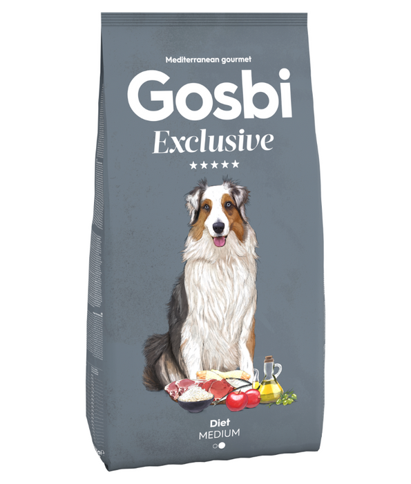 Gosbi - Exclusive, Hypoallergenic Diet Chicken Adult Dry Dog Food For Medium Breeds 3kg