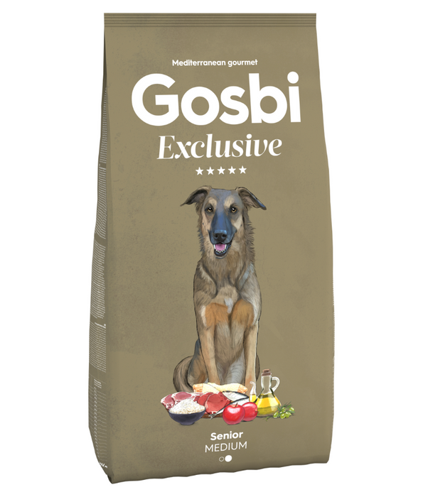 Gosbi - Exclusive, Hypoallergenic Chicken Senior Dry Dog Food For Medium and Large Breeds 3kg