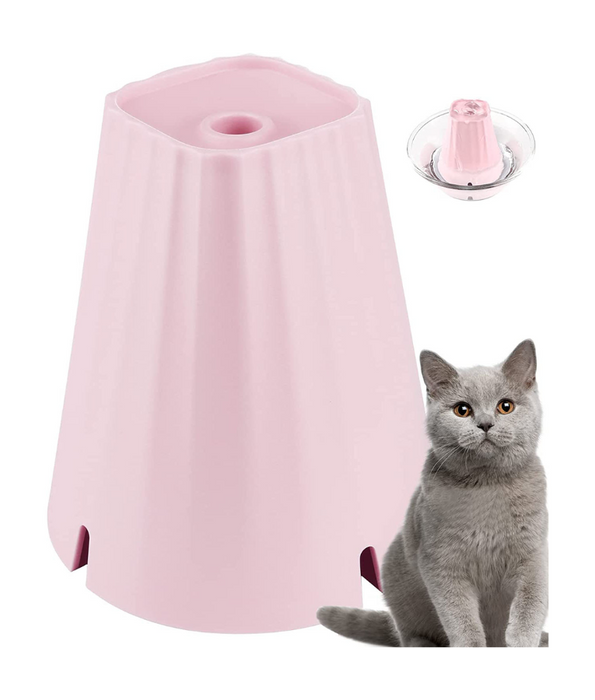 FocusPet - Small Cat & Dog Water Fountain – USB-Powered, Quiet Flow, Portable Design – 11x11x12.2 cm