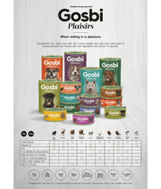 Gosbi - Plaisirs, Grain-Free Wild Boar Adult Complementary Wet Dog Food – Hypoallergenic, Monoprotein, All-Natural 185g