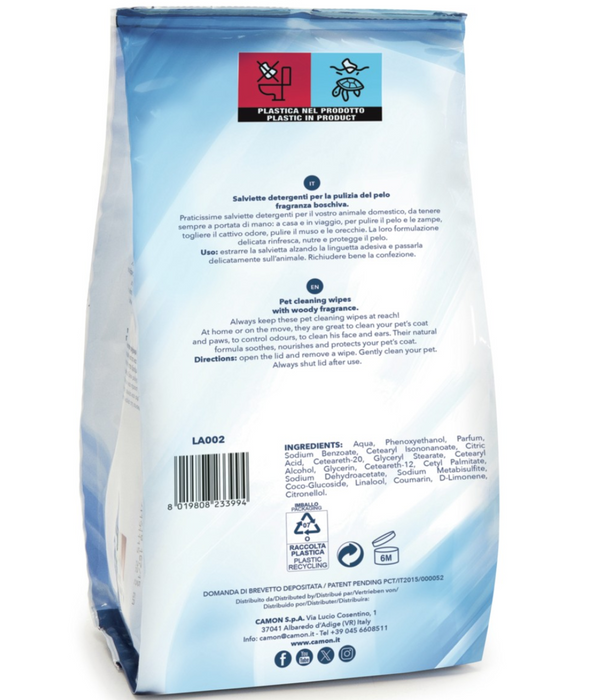 Camon Salviette Cleansing Wipes With Romantic Wood Fragrance 100 Sheets