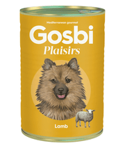 Gosbi - Plaisirs, Grain-Free Lamb Adult Complementary Wet Dog Food – Monoprotien Hypoallergenic For Sensitive Digestion 185g-400g