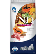 Farmina - N&D Tropical Selection, Dry Dog Food - Lamb, Spelt, Oats & Tropical Fruits Puppy Medium & Maxi 10kg