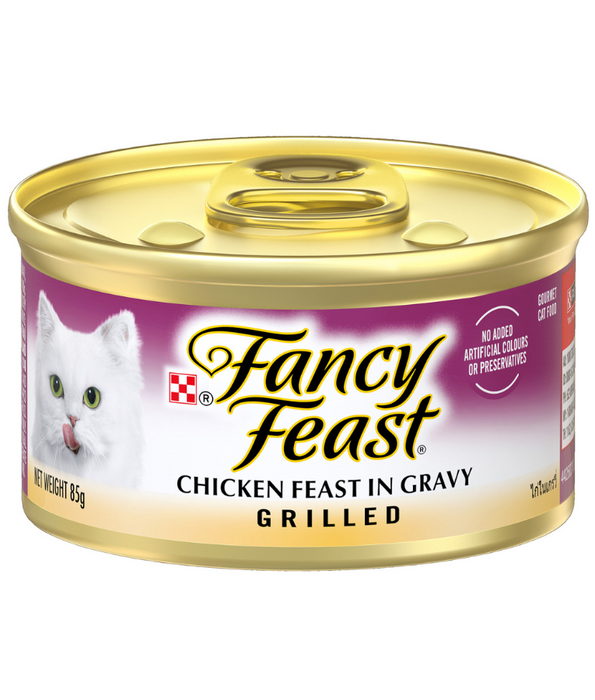 Purina Fancy Feast Grilled Chicken Feast in Gravy Gourmet Cat Food 85g