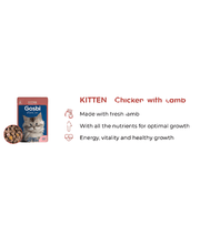 Gosbi - DeliCat, Chicken and Lamb Sterilized Complete Kitten Wet Cat Food – Loaf Pâté, Grain-Free, Calorie-Control – 70g