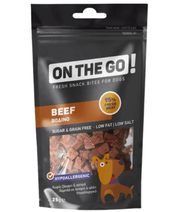On The Go! Hypoallergenic Dog Treats – Beef - High-Protein, Sugar-Free, Perfect for Training & Rewards – 25g